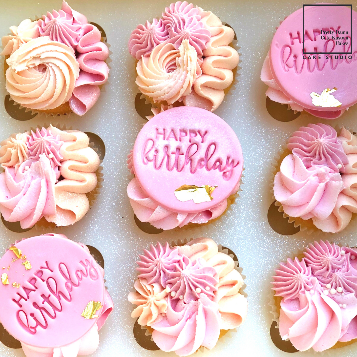 Cupcakes (Box of 12) + Fondant Toppers