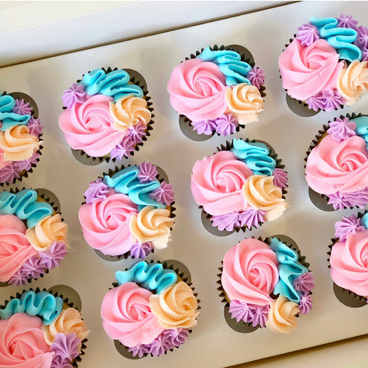 Coloured Cupcakes (Box of 12)