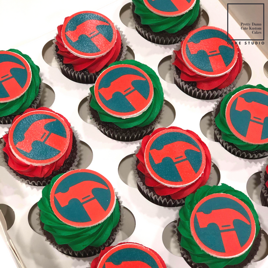 Edible Image Fondant Topper Cupcakes