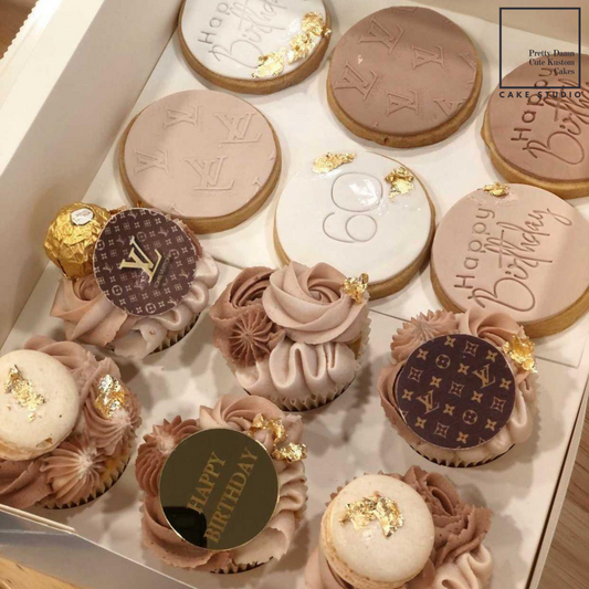 Lovely Louis Cupcakes & Cookies (Box of 12)